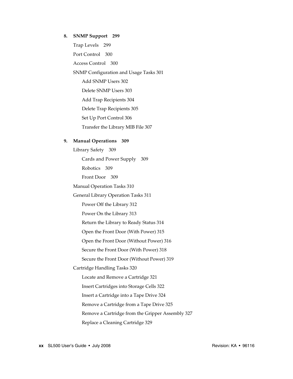 Sun Microsystems StorageTek Modular Library System SL500 User Manual | Page 20 / 436