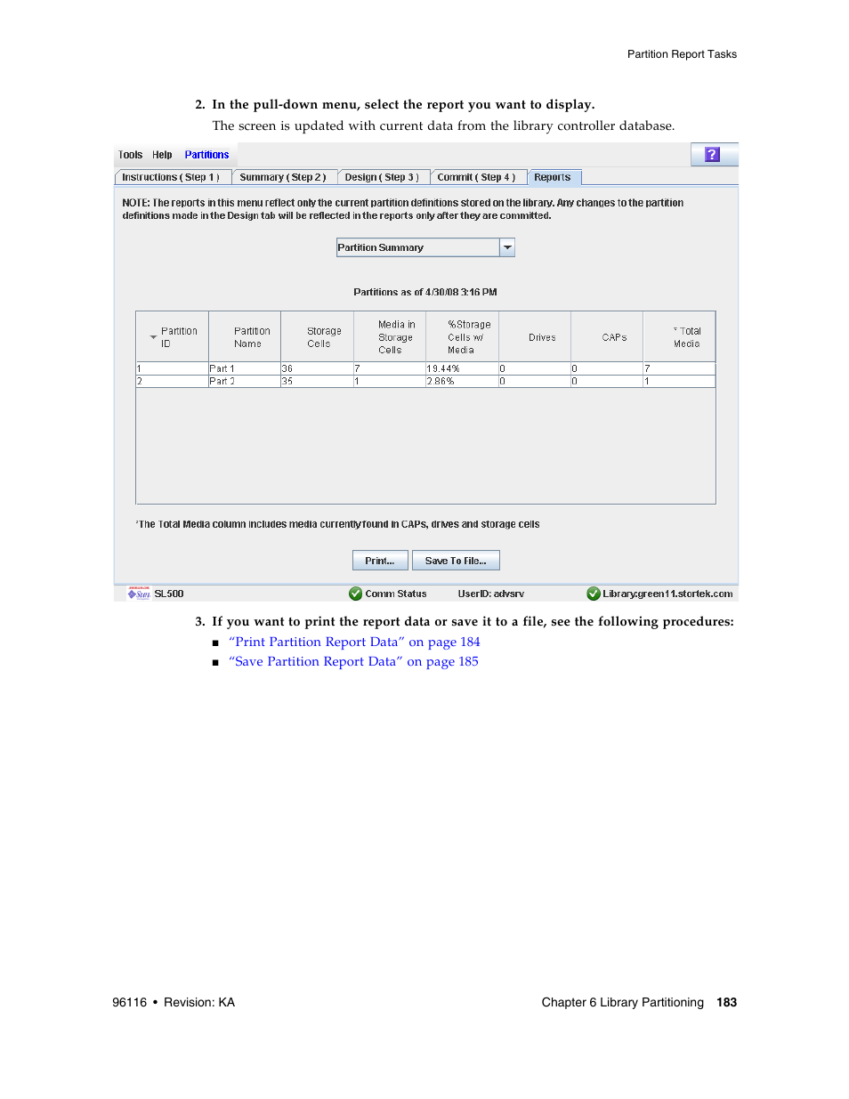 Sun Microsystems StorageTek Modular Library System SL500 User Manual | Page 215 / 436