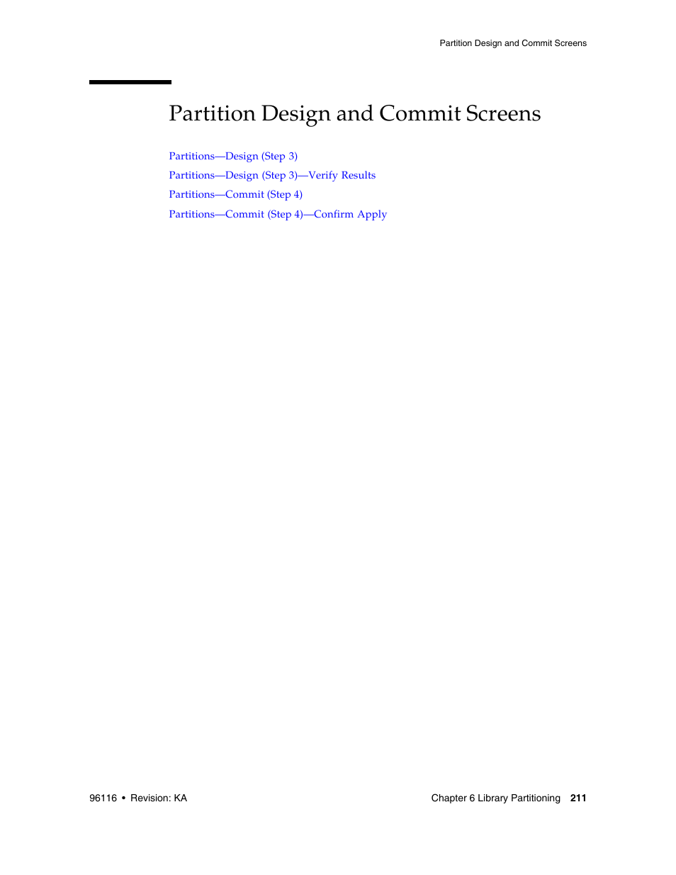 Partition design and commit screens, Partition design and commit screens 211 | Sun Microsystems StorageTek Modular Library System SL500 User Manual | Page 243 / 436