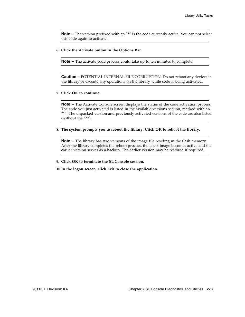 Sun Microsystems StorageTek Modular Library System SL500 User Manual | Page 305 / 436