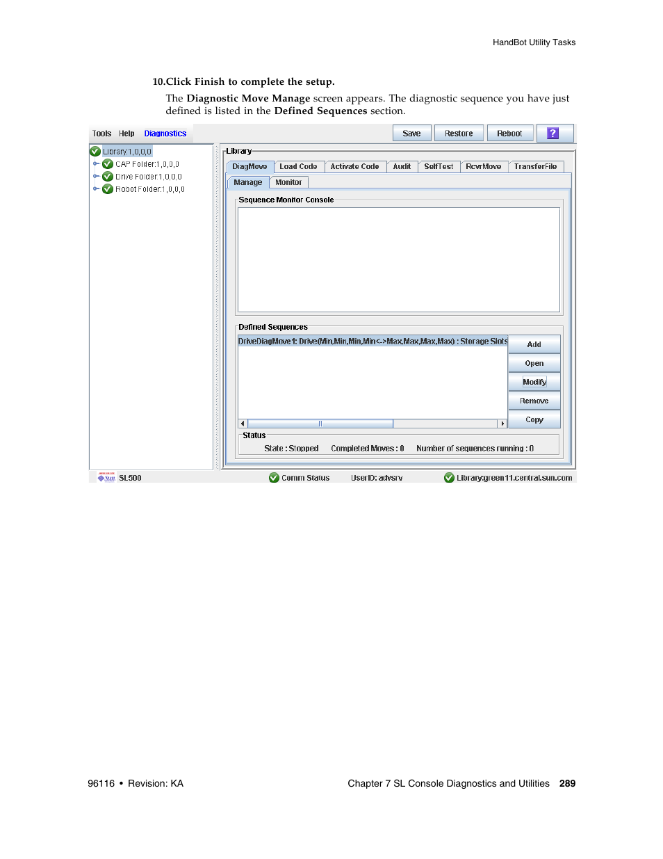 Sun Microsystems StorageTek Modular Library System SL500 User Manual | Page 321 / 436