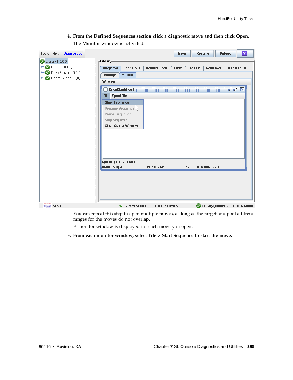 Sun Microsystems StorageTek Modular Library System SL500 User Manual | Page 327 / 436