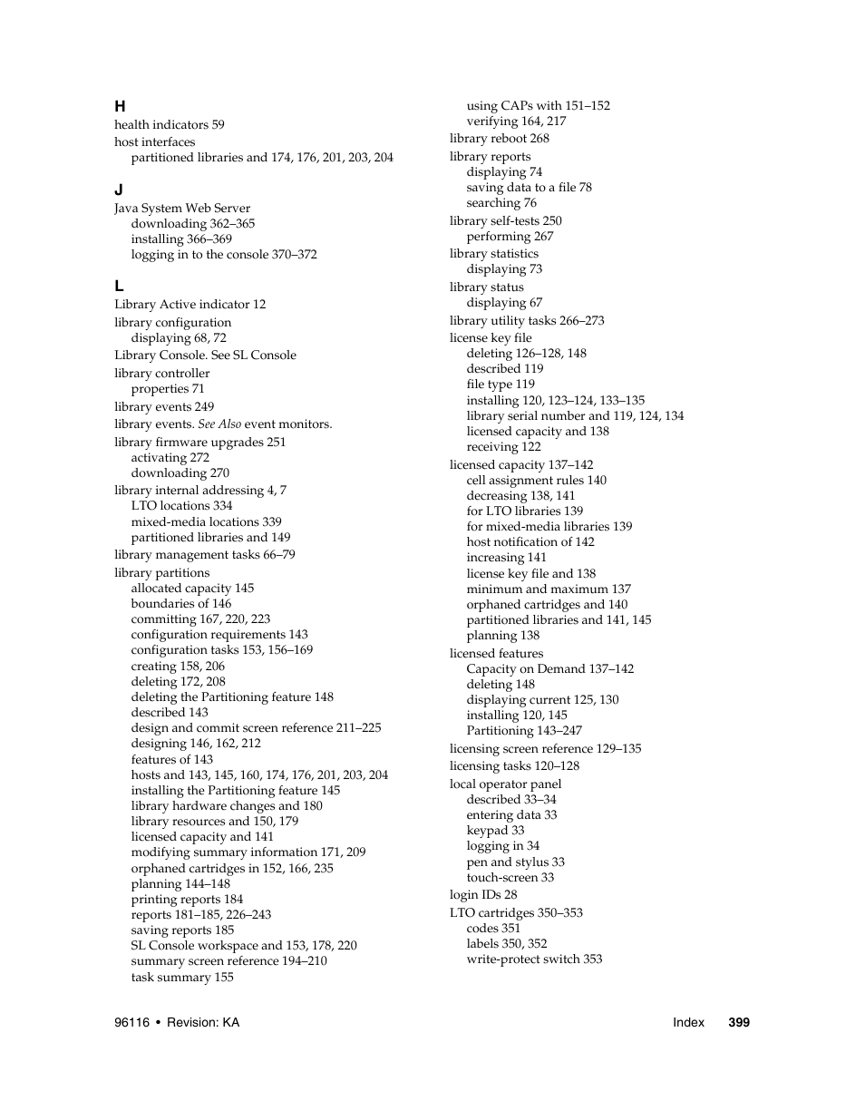 Sun Microsystems StorageTek Modular Library System SL500 User Manual | Page 431 / 436