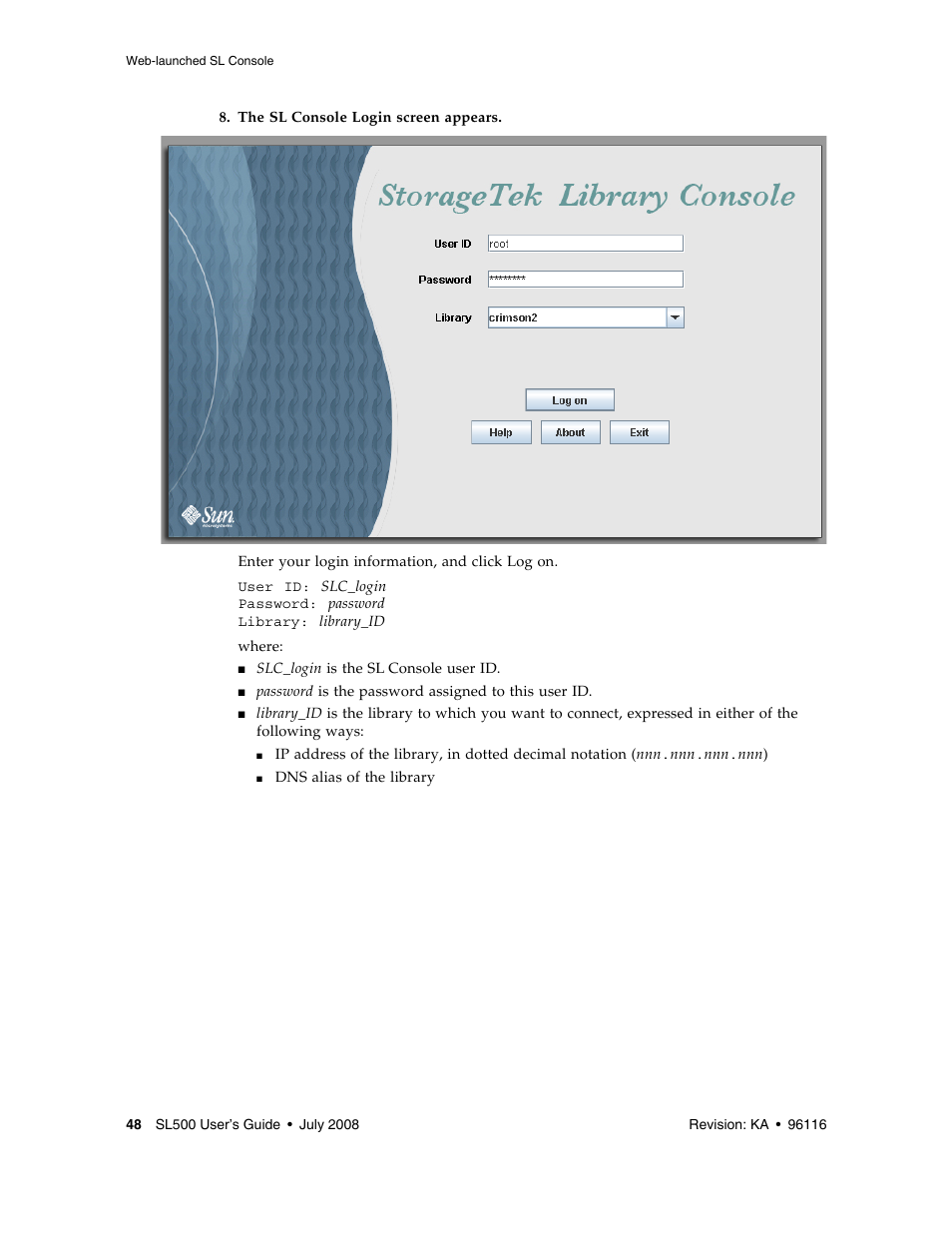 Sun Microsystems StorageTek Modular Library System SL500 User Manual | Page 80 / 436