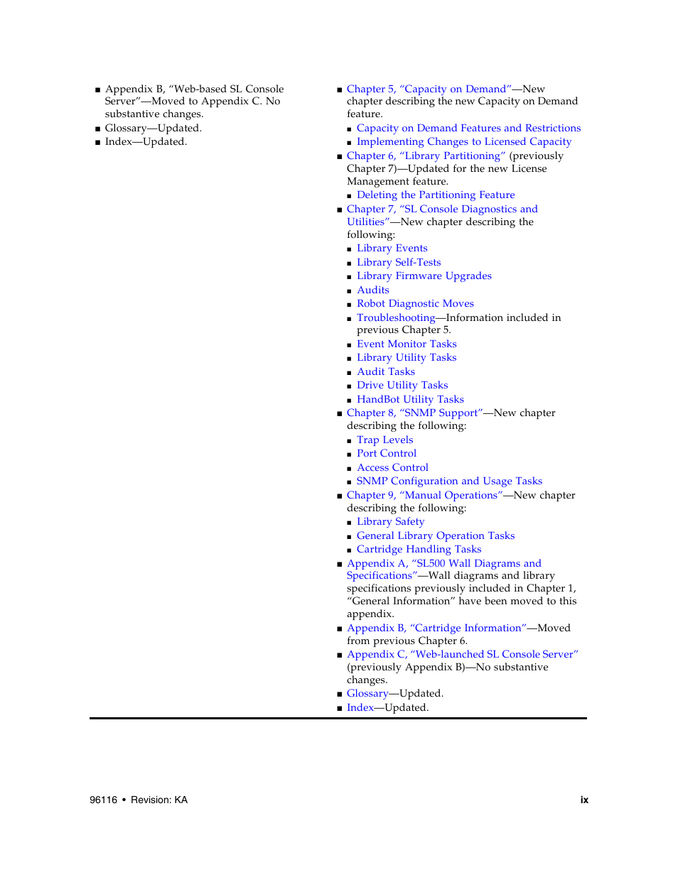 Sun Microsystems StorageTek Modular Library System SL500 User Manual | Page 9 / 436