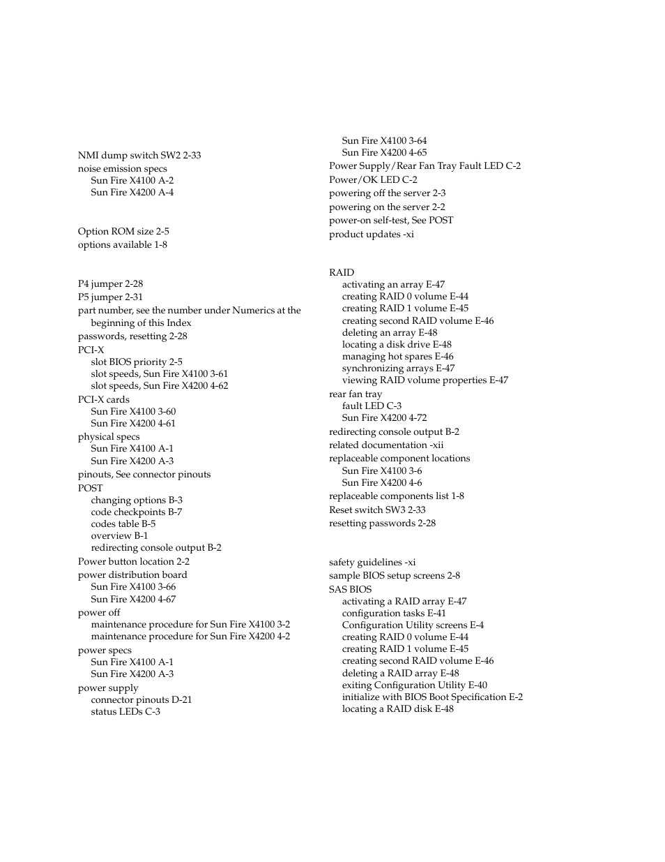 Sun Microsystems Sun Fire X4100 User Manual | Page 300 / 302