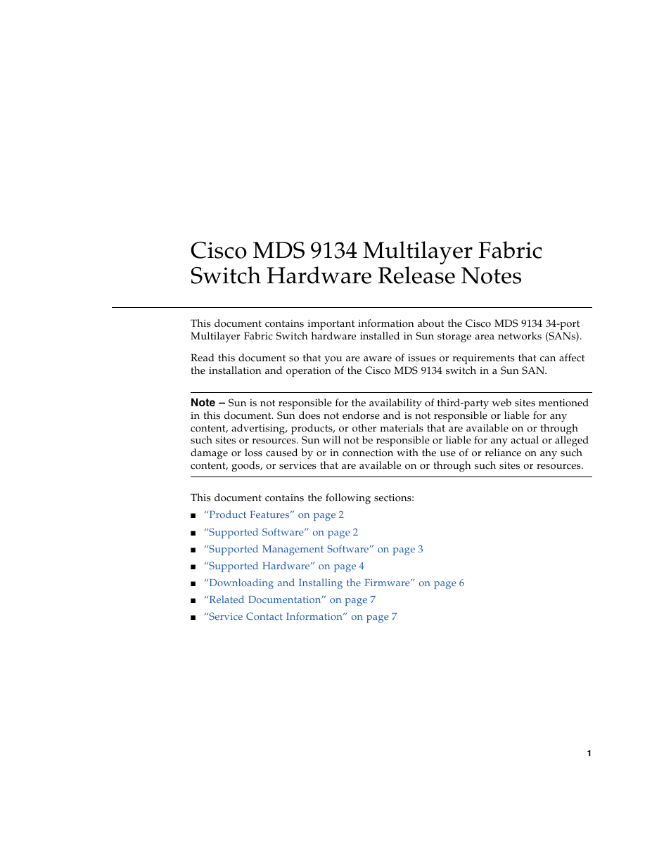 Sun Microsystems MDS 9134 User Manual | Page 3 / 10