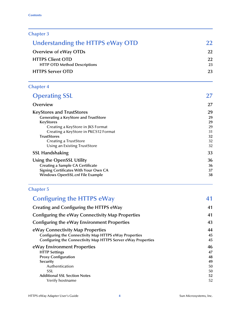 Operating ssl 27 | Sun Microsystems 5.1.1 User Manual | Page 4 / 114