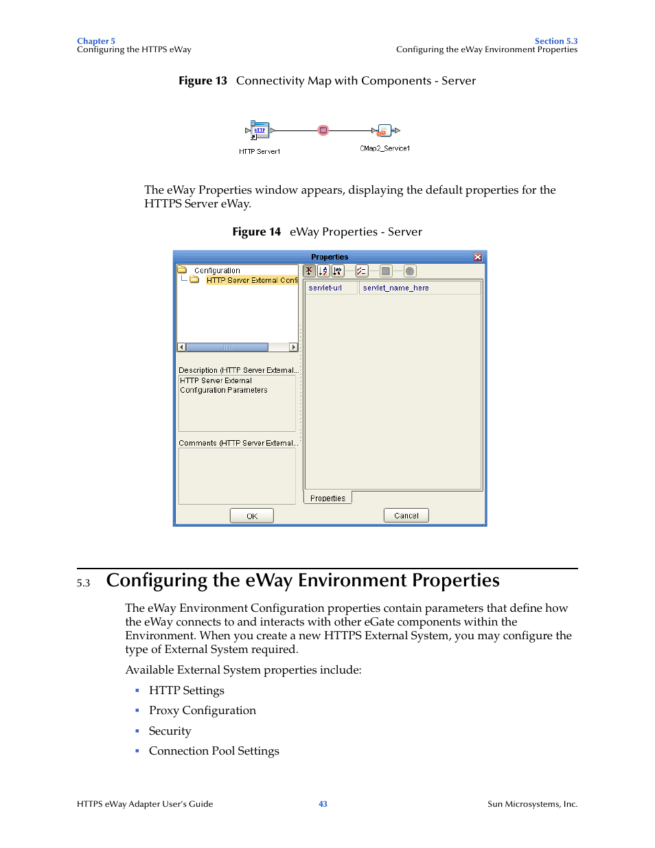 3 configuring the eway environment properties, Configuring the eway environment properties | Sun Microsystems 5.1.1 User Manual | Page 43 / 114