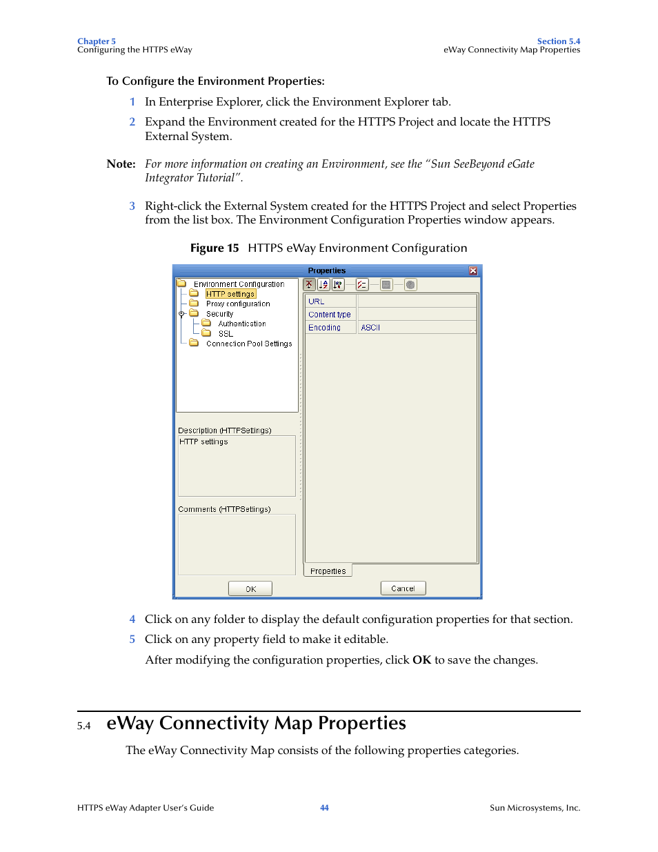 4 eway connectivity map properties, Eway connectivity map properties | Sun Microsystems 5.1.1 User Manual | Page 44 / 114
