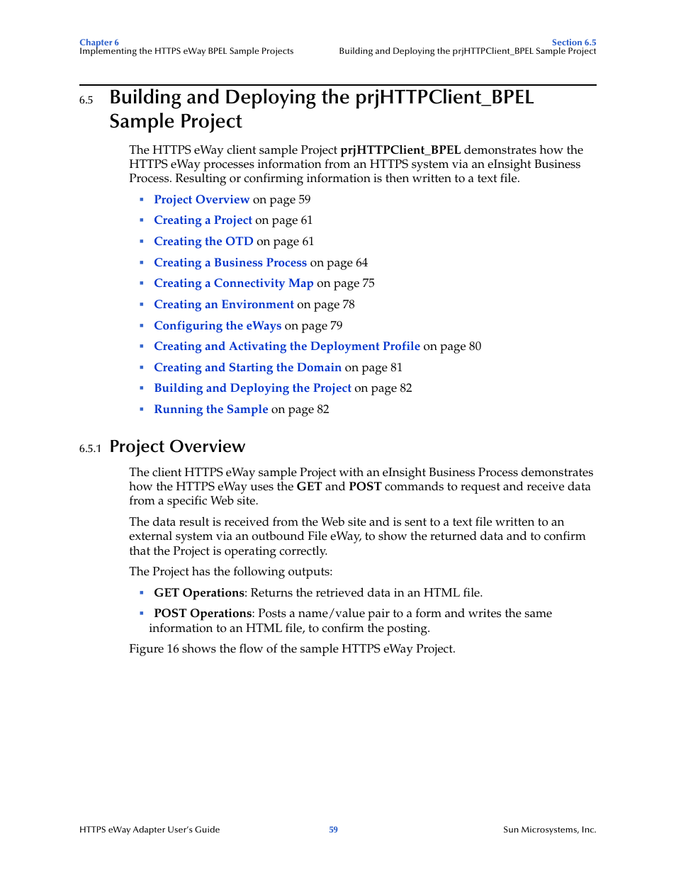 1 project overview, Project overview | Sun Microsystems 5.1.1 User Manual | Page 59 / 114