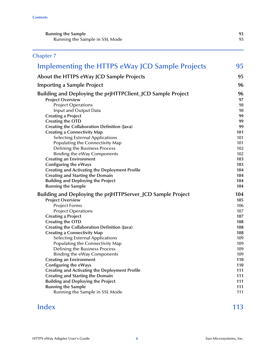Index 113 | Sun Microsystems 5.1.1 User Manual | Page 6 / 114