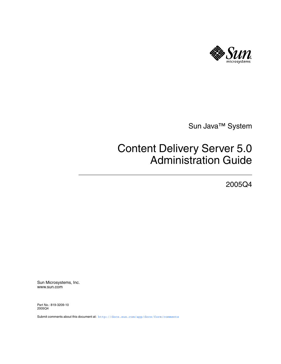 Sun Microsystems Sun Java System Content Delivery Server 5 User Manual | 283 pages