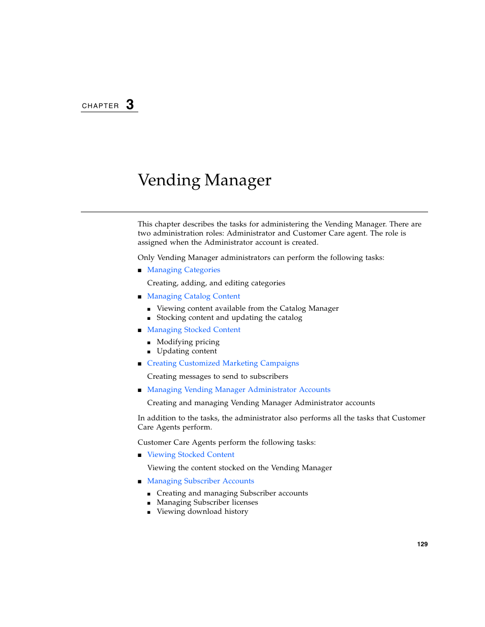 Vending manager, Chapter 3 | Sun Microsystems Sun Java System Content Delivery Server 5 User Manual | Page 148 / 283