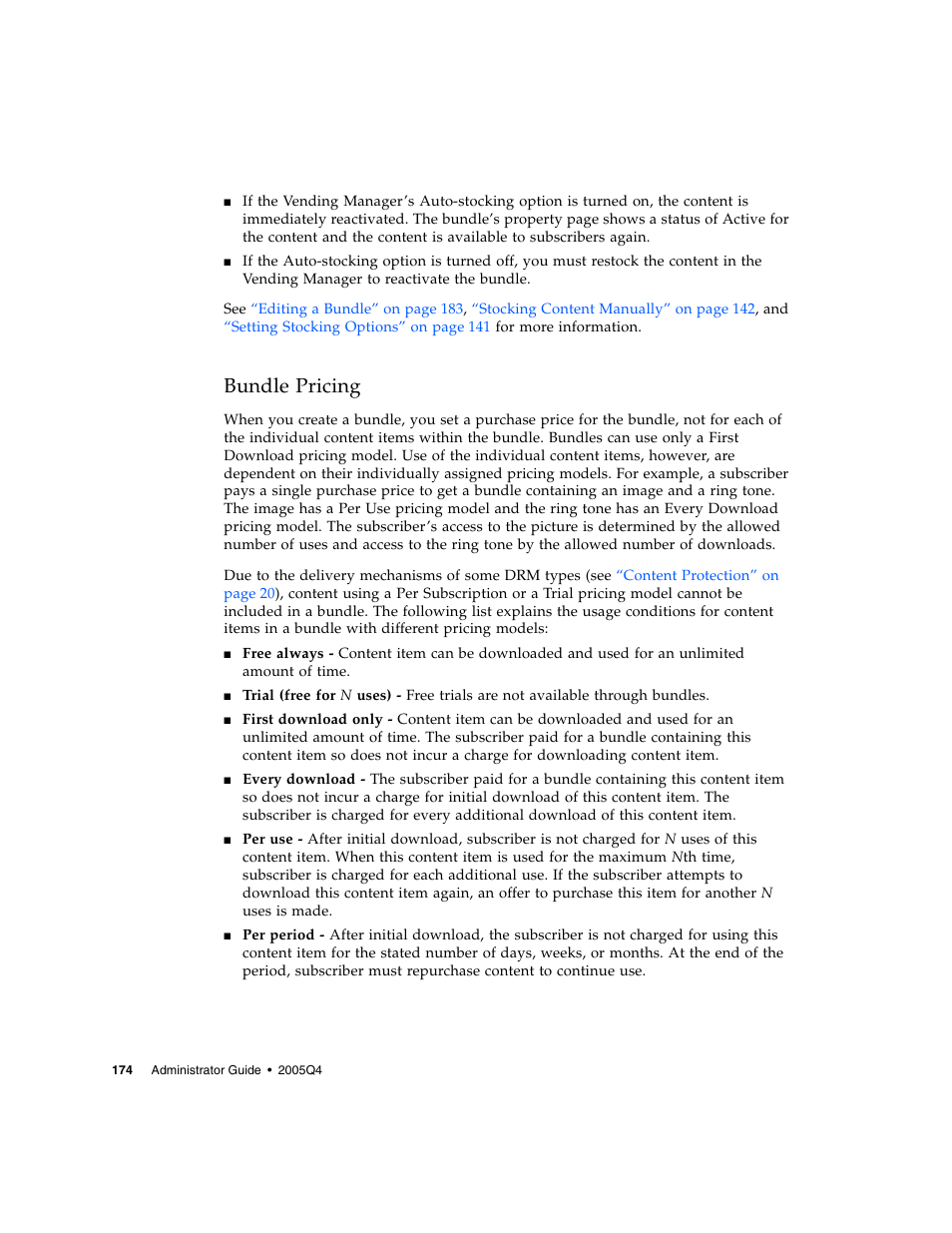Bundle pricing | Sun Microsystems Sun Java System Content Delivery Server 5 User Manual | Page 193 / 283