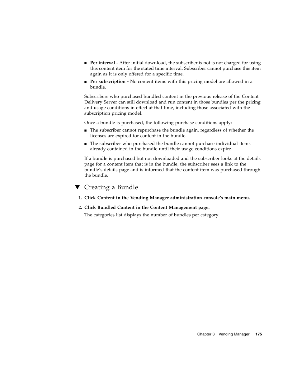 Creating a bundle | Sun Microsystems Sun Java System Content Delivery Server 5 User Manual | Page 194 / 283