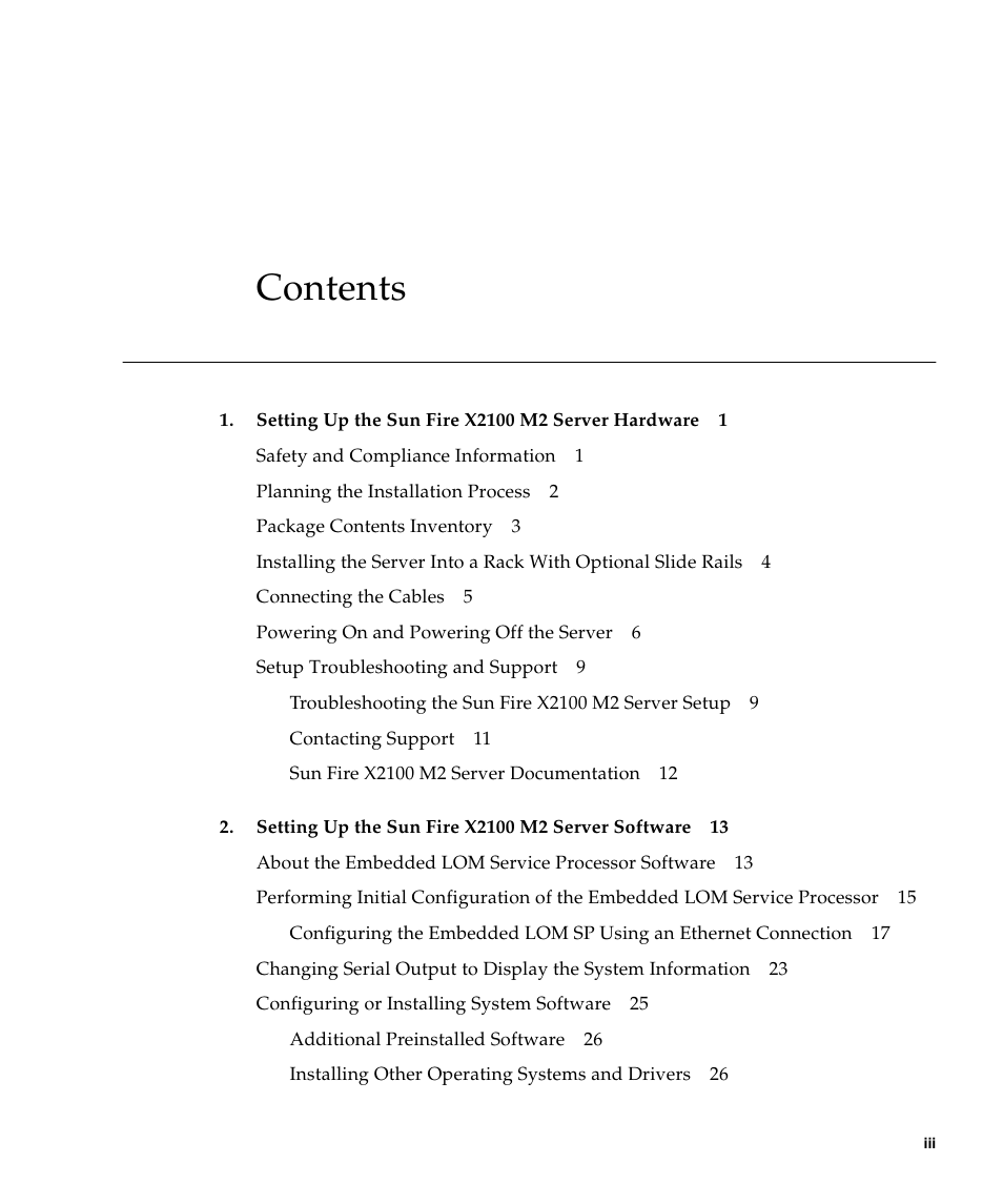 Sun Microsystems Sun Fire X2100 M2 User Manual | Page 3 / 40
