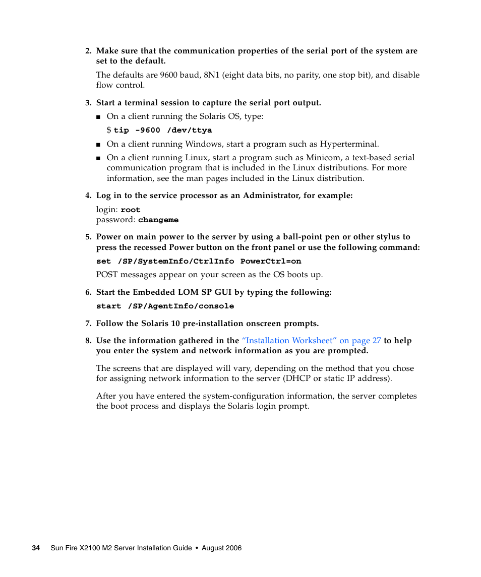 Sun Microsystems Sun Fire X2100 M2 User Manual | Page 38 / 40