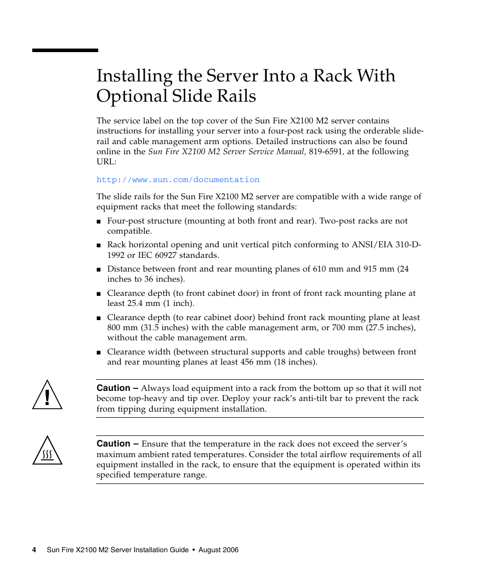 Sun Microsystems Sun Fire X2100 M2 User Manual | Page 8 / 40