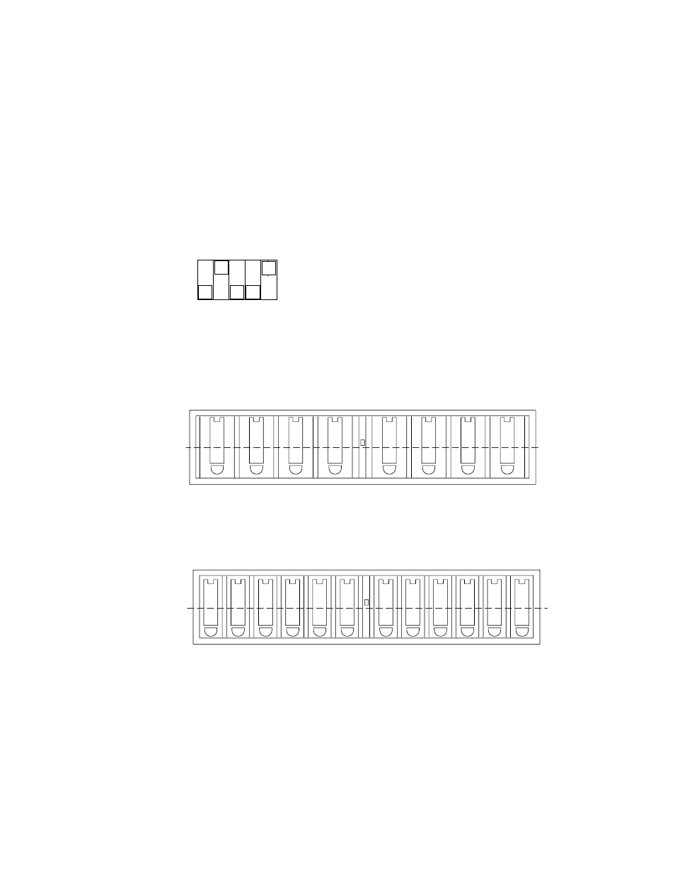 2 1x5 configuration, 1 option switch, 1x5 configuration | Sun Microsystems Sun StorEdge A3500 User Manual | Page 21 / 44