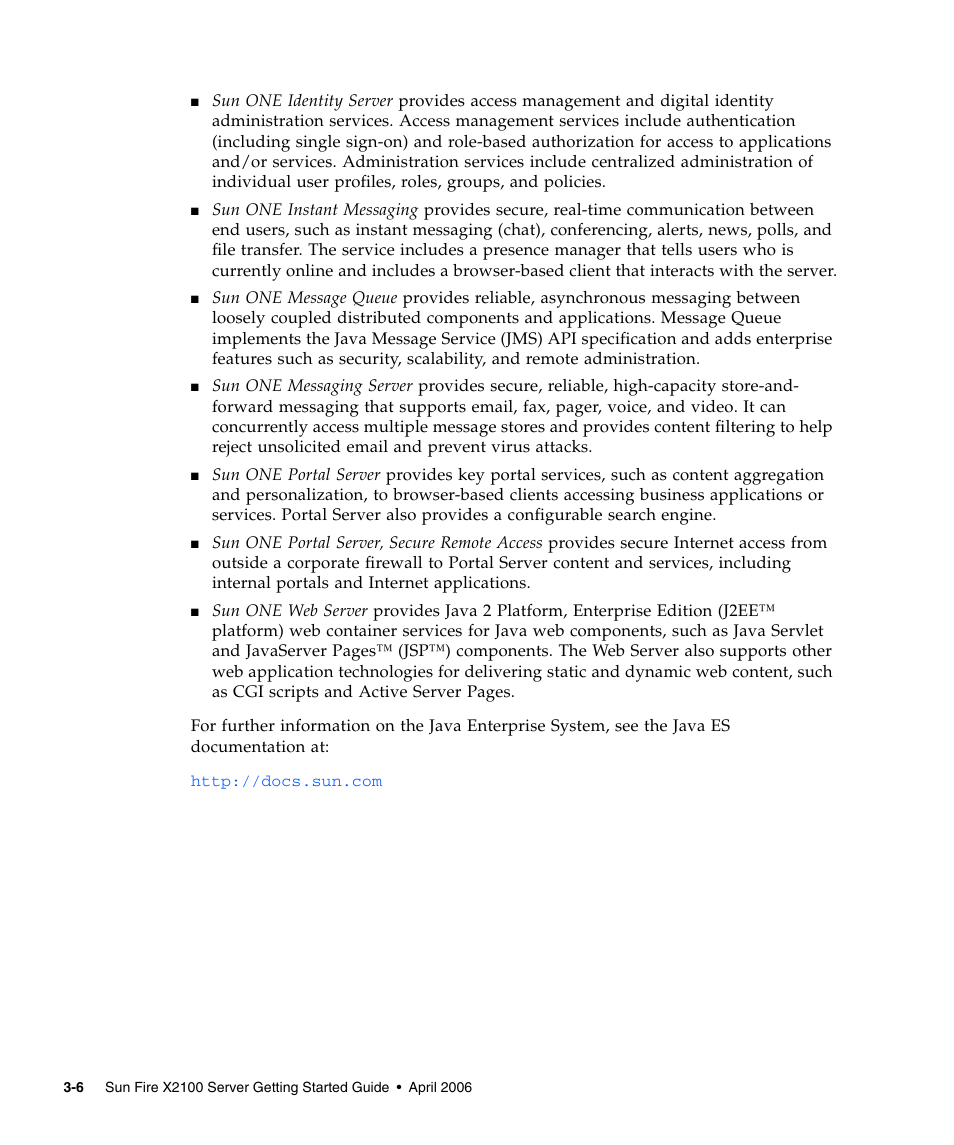 Sun Microsystems SUN FIRE X2100 User Manual | Page 62 / 78