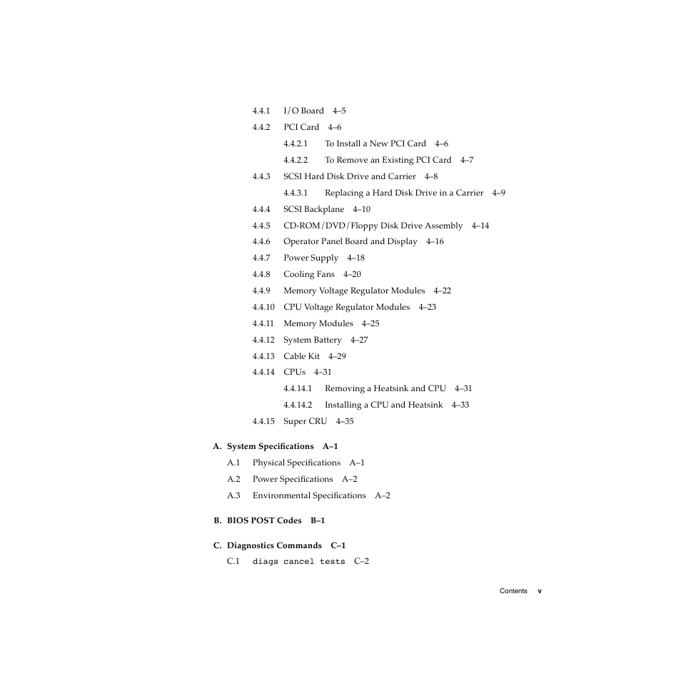 Sun Microsystems Sun Fire V20z User Manual | Page 5 / 106