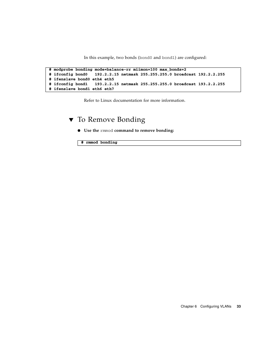 To remove bonding | Sun Microsystems 5945532 User Manual | Page 51 / 58