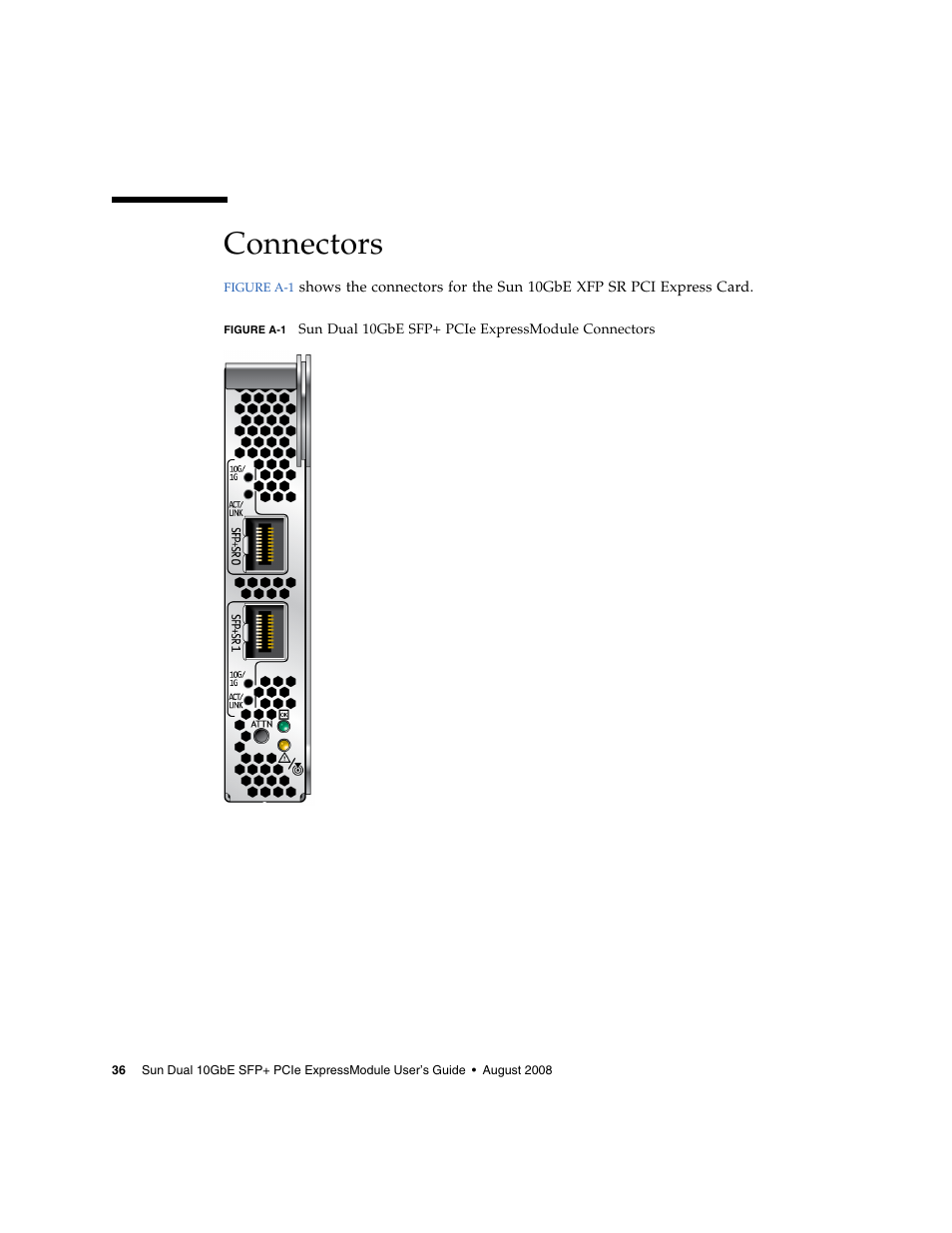 Connectors | Sun Microsystems 5945532 User Manual | Page 54 / 58