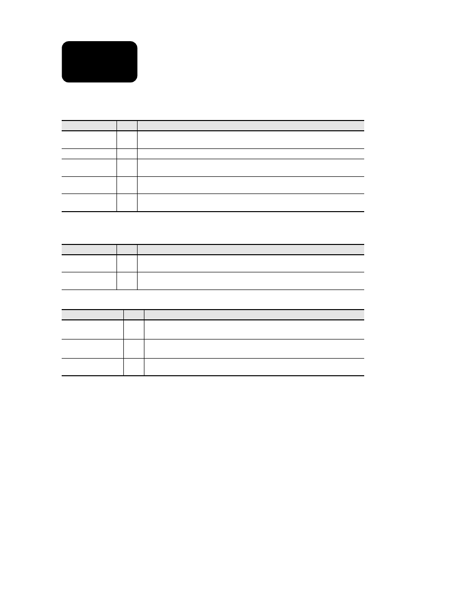 Jtag/debug interface, Initialization interface, Miscellaneous signals | Sun Microsystems SME5224AUPA-400 User Manual | Page 8 / 56