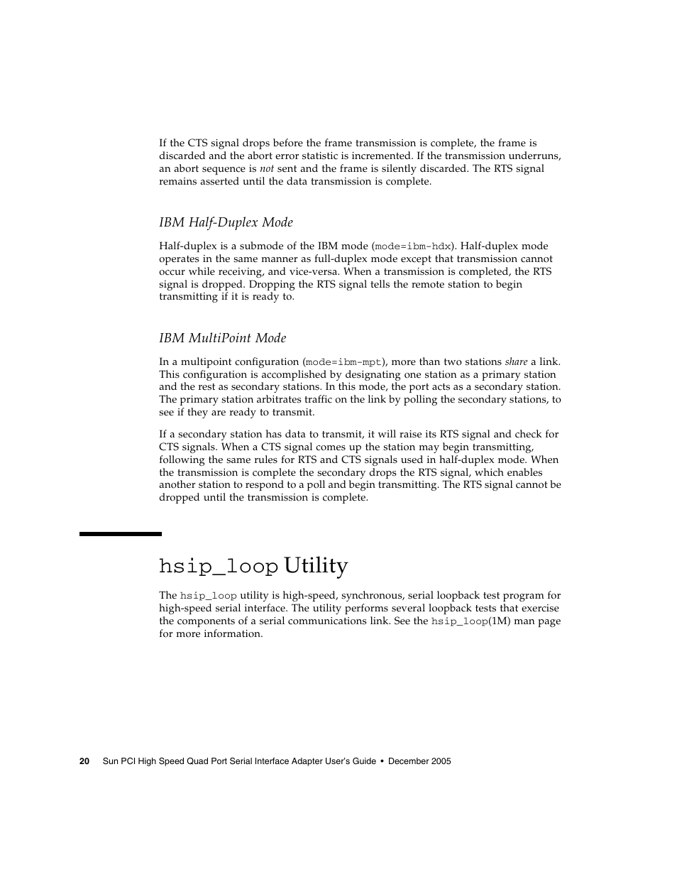 Hsip_loop utility, Hsip_loop, Utility | Sun Microsystems Interface Adapter User Manual | Page 40 / 66