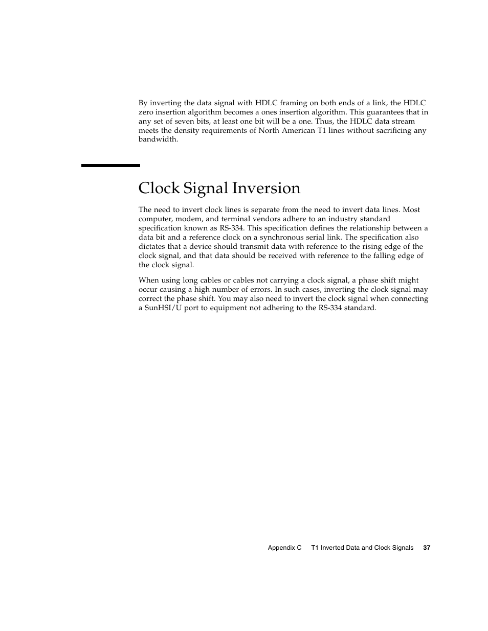 Clock signal inversion | Sun Microsystems Interface Adapter User Manual | Page 57 / 66