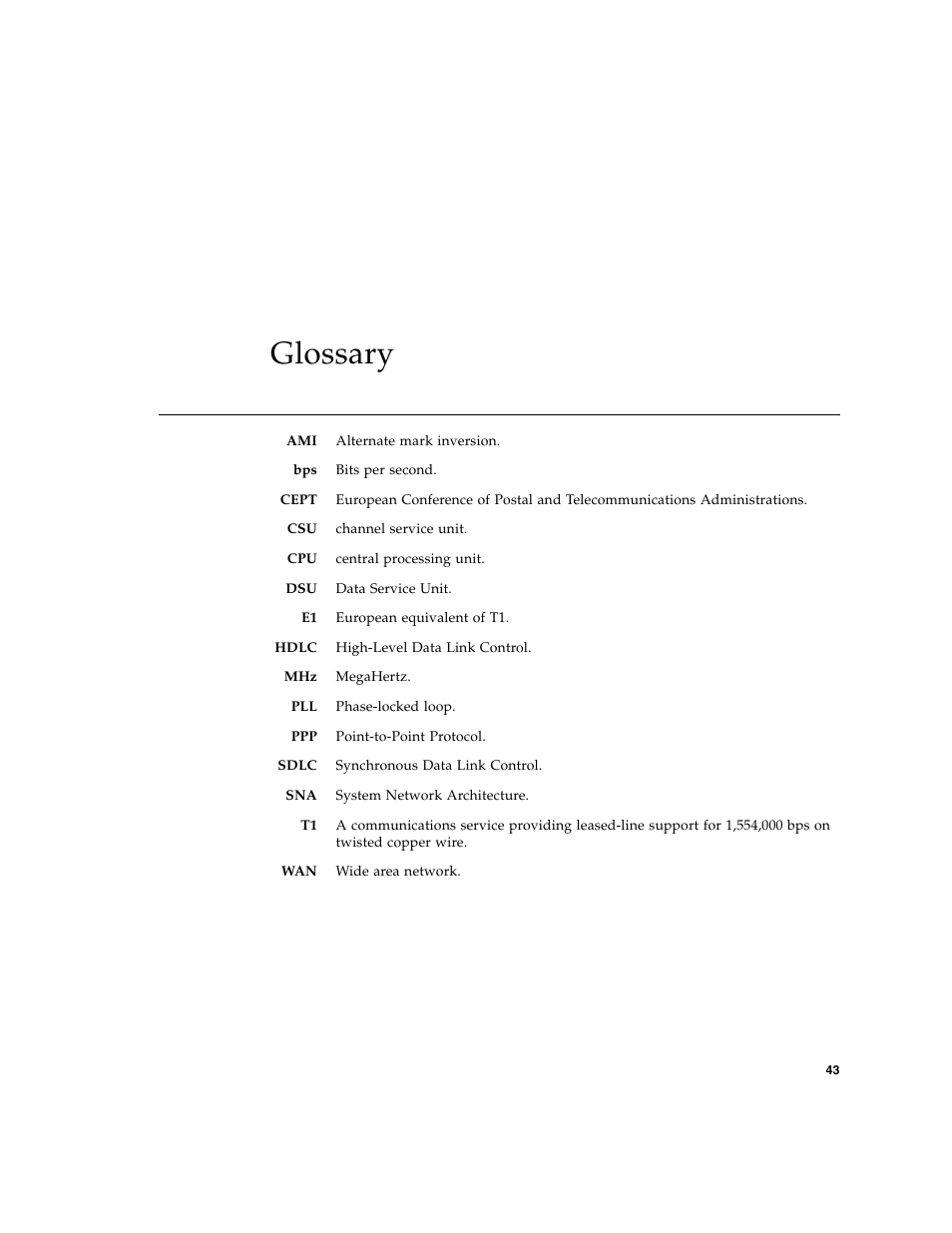 Glossary | Sun Microsystems Interface Adapter User Manual | Page 63 / 66