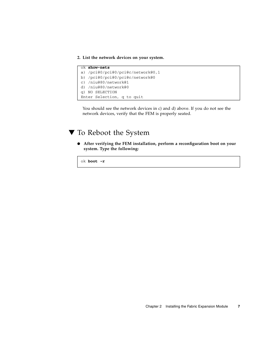 To reboot the system | Sun Microsystems BLADE T6320 User Manual | Page 15 / 22