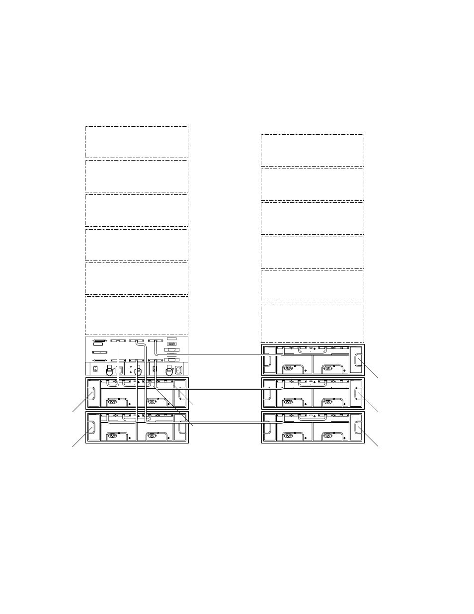 Figure319 controller module a—3x15 configuration, Figure 3-19 | Sun Microsystems Sun StorEdge A3500FC User Manual | Page 54 / 62