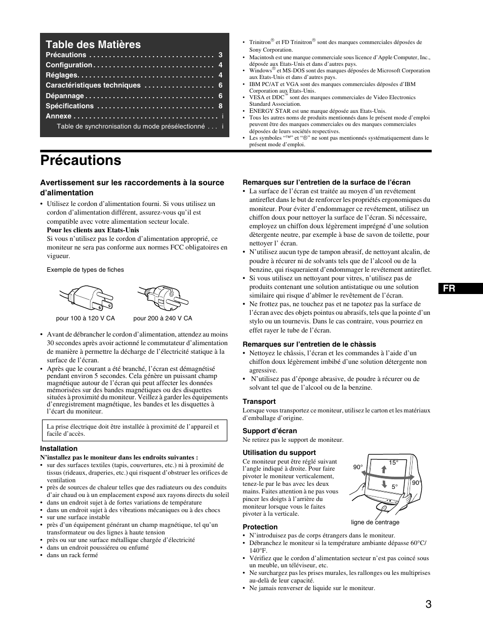 Sony CPD-E240 User Manual | Page 9 / 24