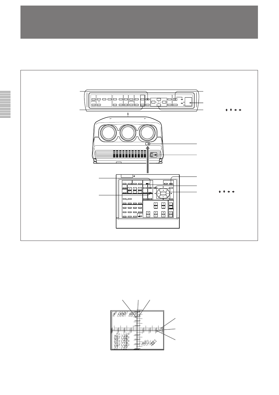 Centering adjustment (en), Centering adjustment, Blue green red red green blue | Sony VPH-D50QM User Manual | Page 22 / 132