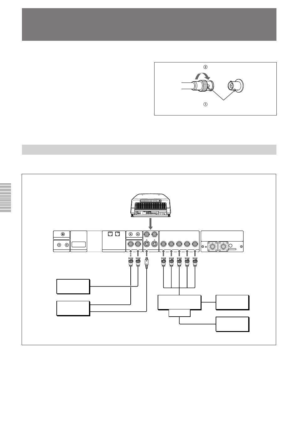 Exemples de raccordement (f), Raccordement direct au projecteur (f), Exemples de raccordement | Raccordement direct au projecteur | Sony VPH-D50QM User Manual | Page 82 / 132