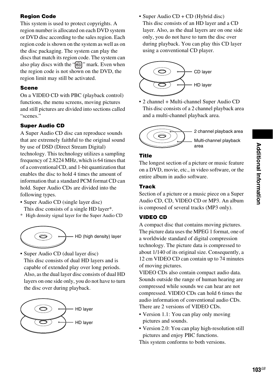Sony DAV-LF1 User Manual | Page 103 / 116