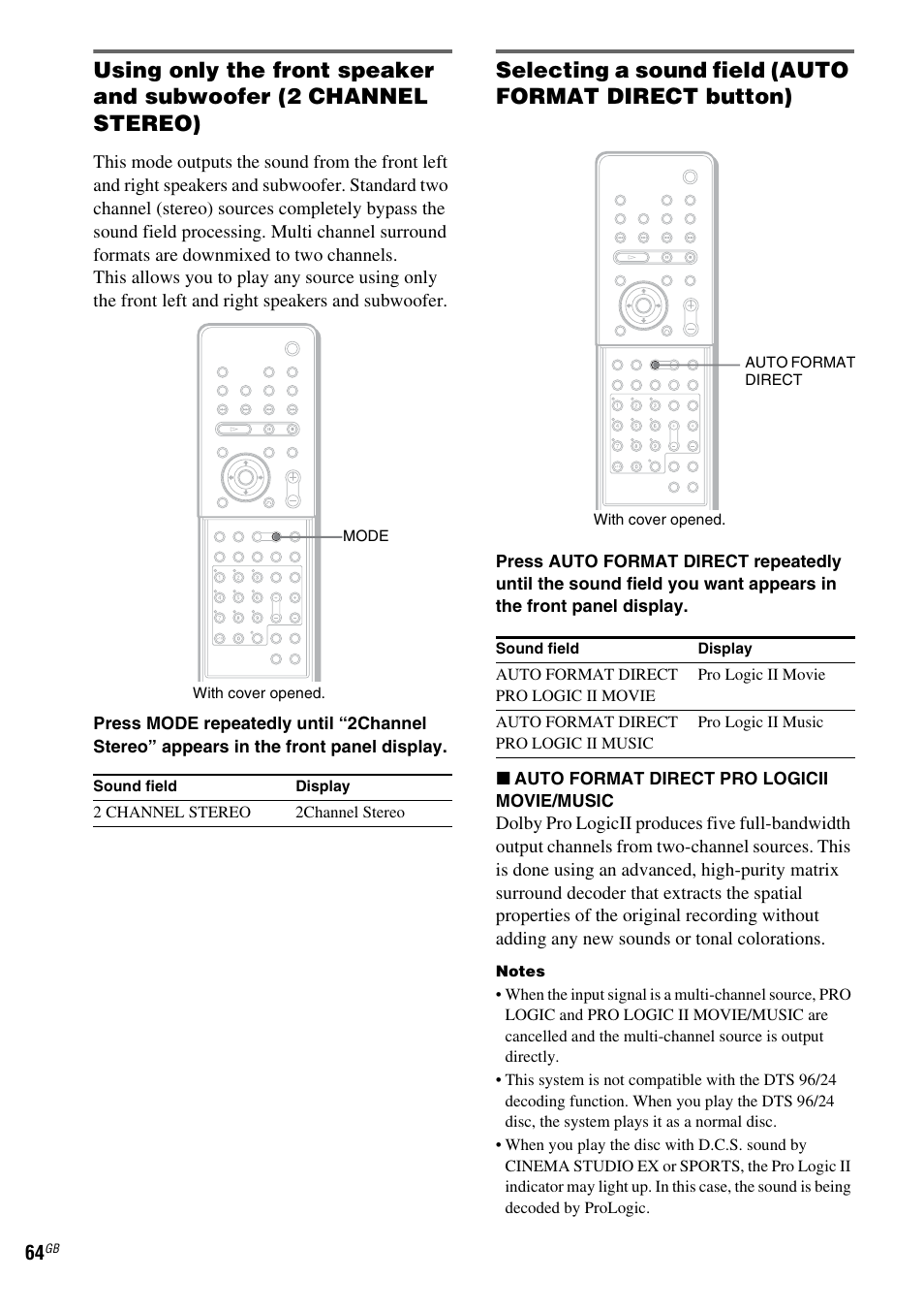 Sony DAV-LF1 User Manual | Page 64 / 116