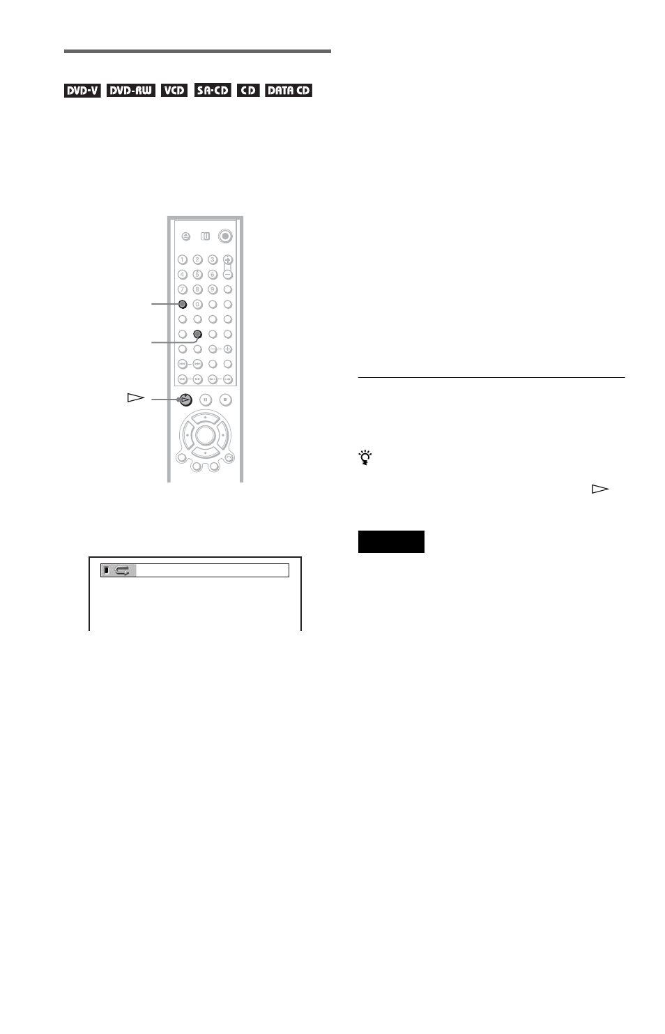 De (44, Playing repeatedly (repeat play) | Sony DVP-NC875V User Manual | Page 44 / 96