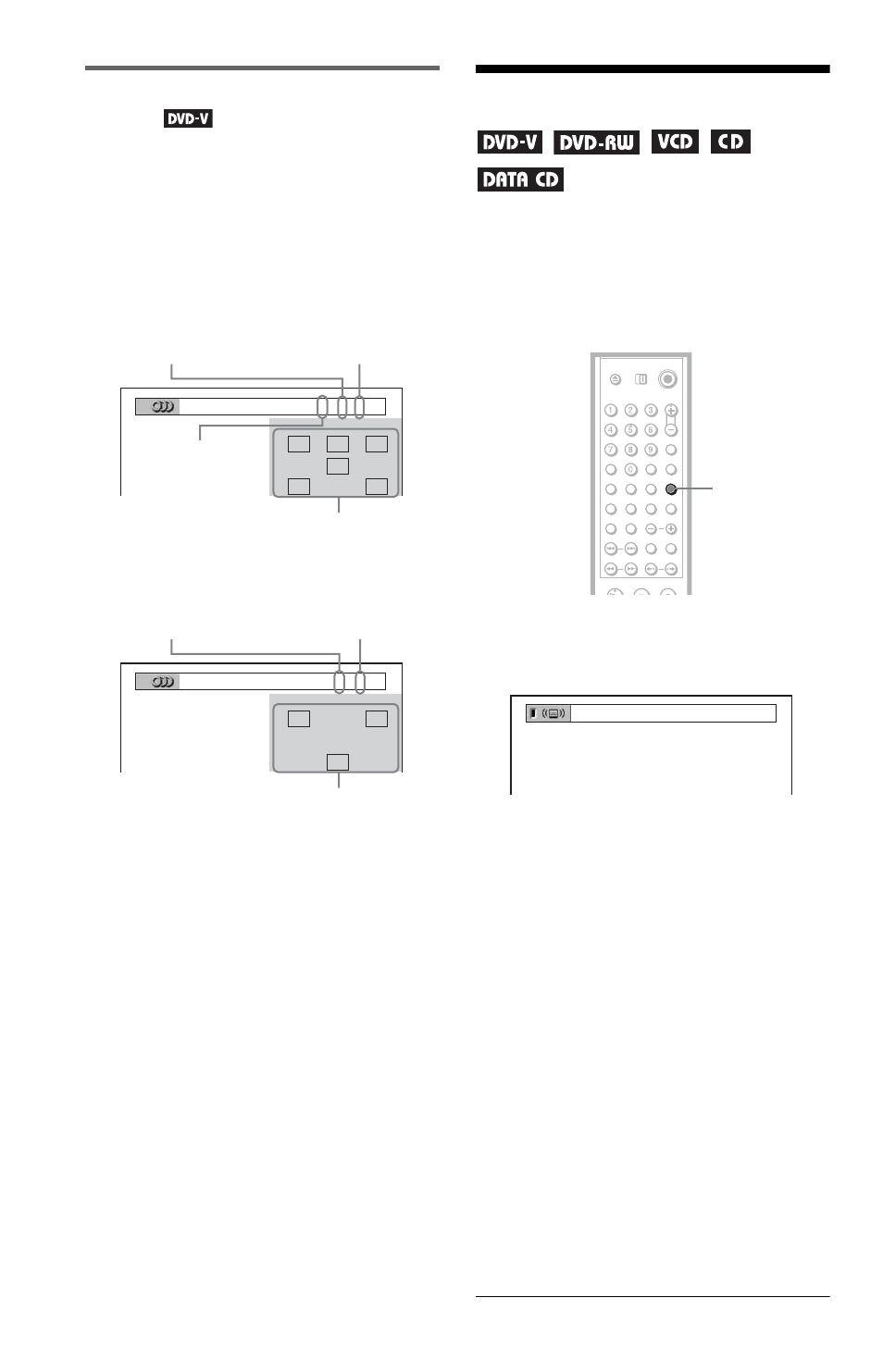 Surround mode settings, Checking the audio signal format | Sony DVP-NC875V User Manual | Page 54 / 96