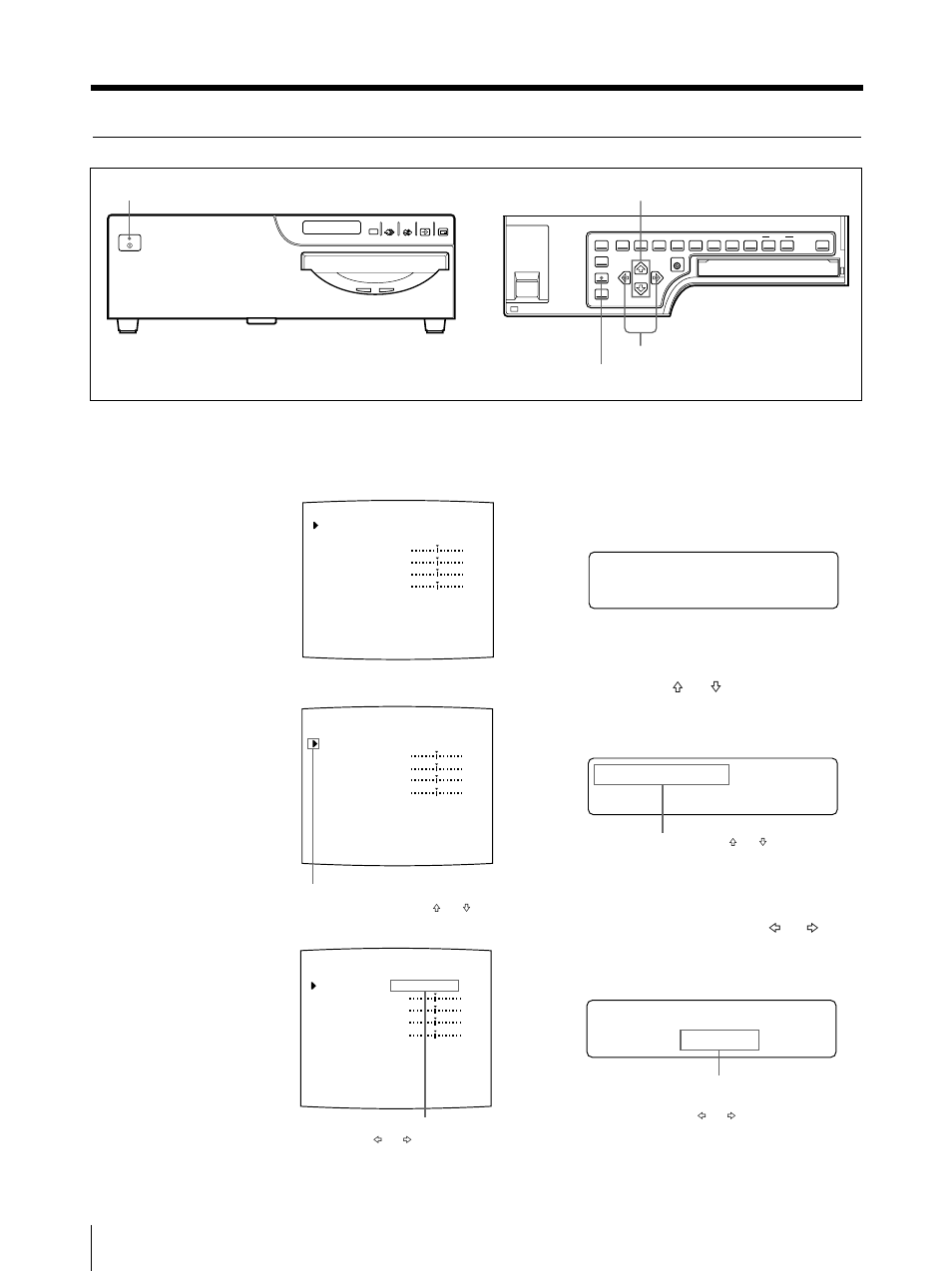 Avant l’impression (suite), Sélection du signal d’entrée sur le menu | Sony UP-50 User Manual | Page 158 / 428