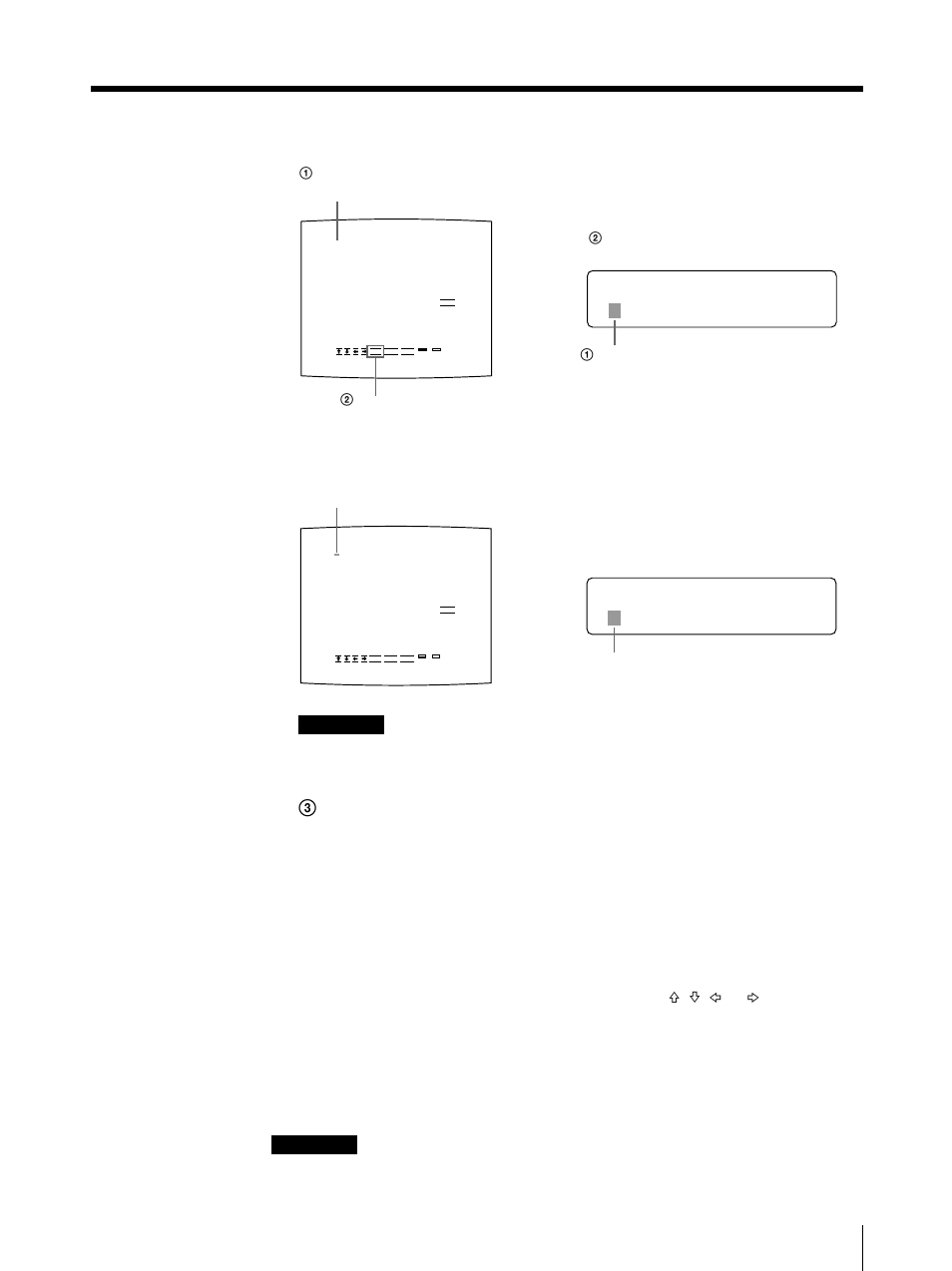 Ac b c . of f < i ns > 2, Ac bc . of f < i ns > 2, Appuyez sur la touche menu | Sony UP-50 User Manual | Page 203 / 428