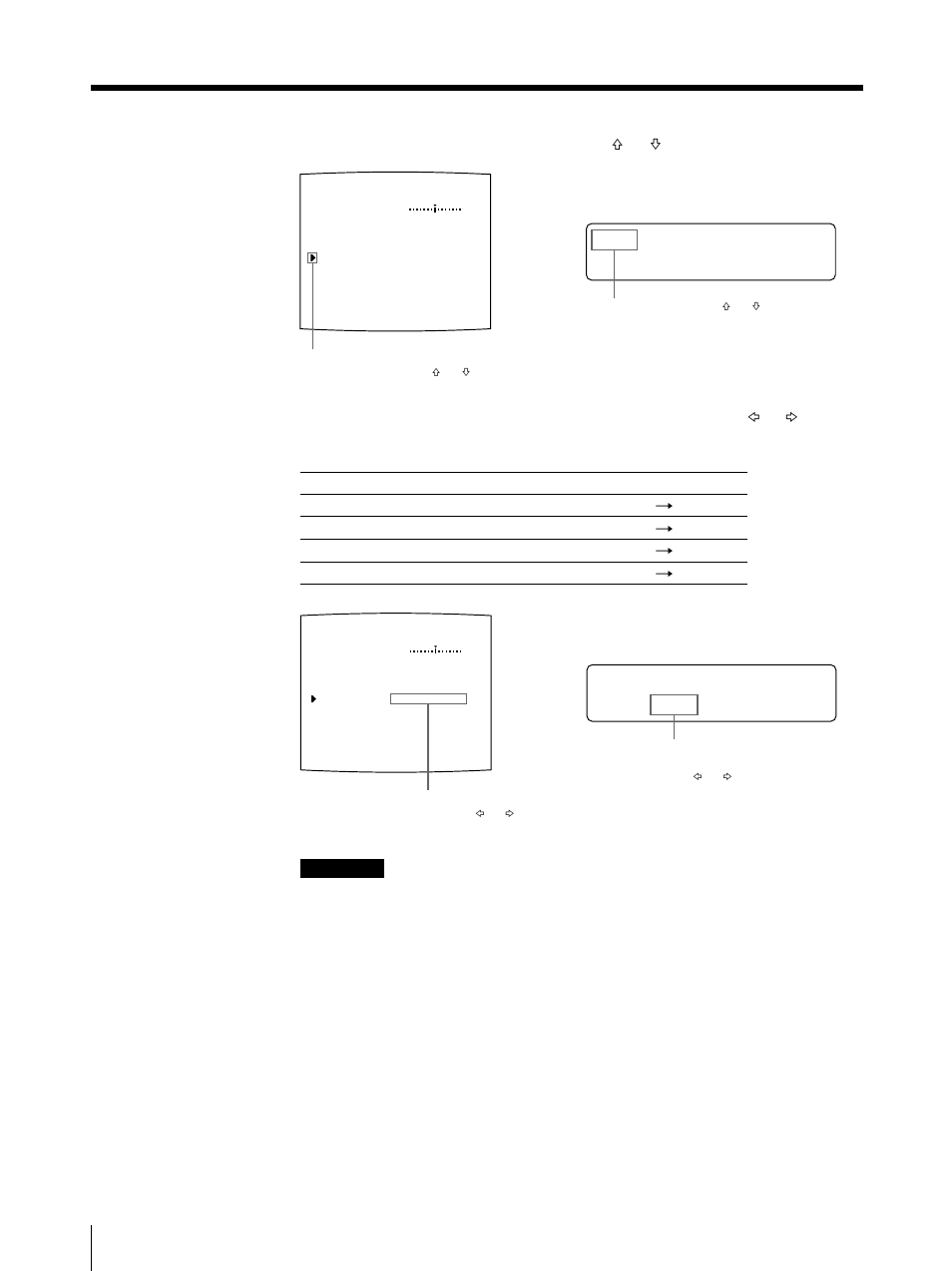 Configuration de l’imprimante (suite), I re, Sélectionnez ire en appuyant sur la touche f ou f | Sony UP-50 User Manual | Page 224 / 428