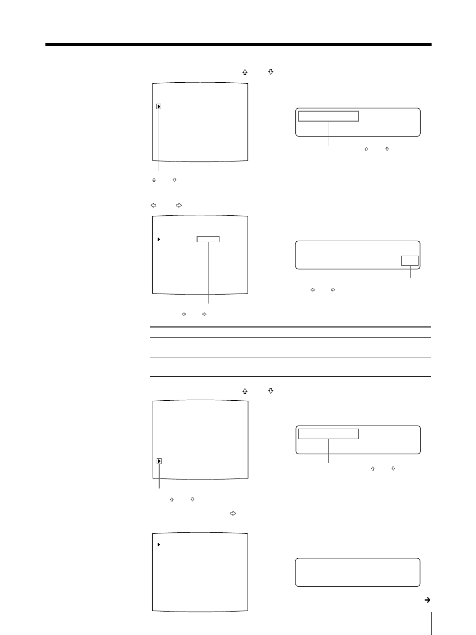 F unc t i on, Pre ss, Io f f / on n t erv a l | Fprn unc t i on s e tup, S e t up, Fortsetzung c | Sony UP-50 User Manual | Page 325 / 428