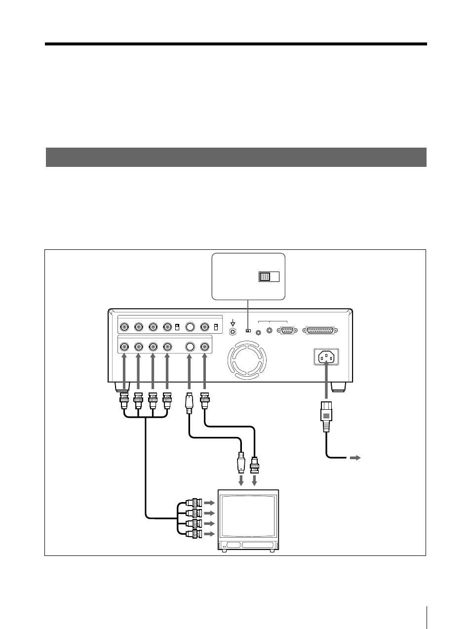 Anschlüsse zum anzeigen der zu druckenden bilder | Sony UP-50 User Manual | Page 359 / 428