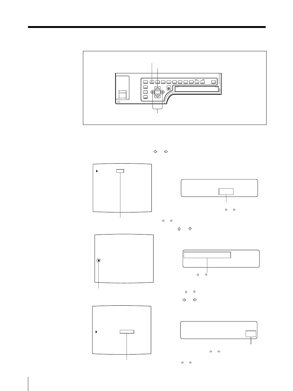 Making variations of printouts (continued), Mo f f / on ot i on chk, Mof f / o n ot i on chk | Select motion chk by pressing the f or f button, Press the menu button. the regular screen appears | Sony UP-50 User Manual | Page 48 / 428