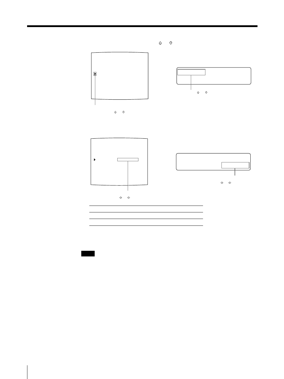 Making variations of printouts (continued), Mo f f / m i rror i rror, Select mirror by pressing the f or f button | Press the menu button. the regular screen appears | Sony UP-50 User Manual | Page 54 / 428