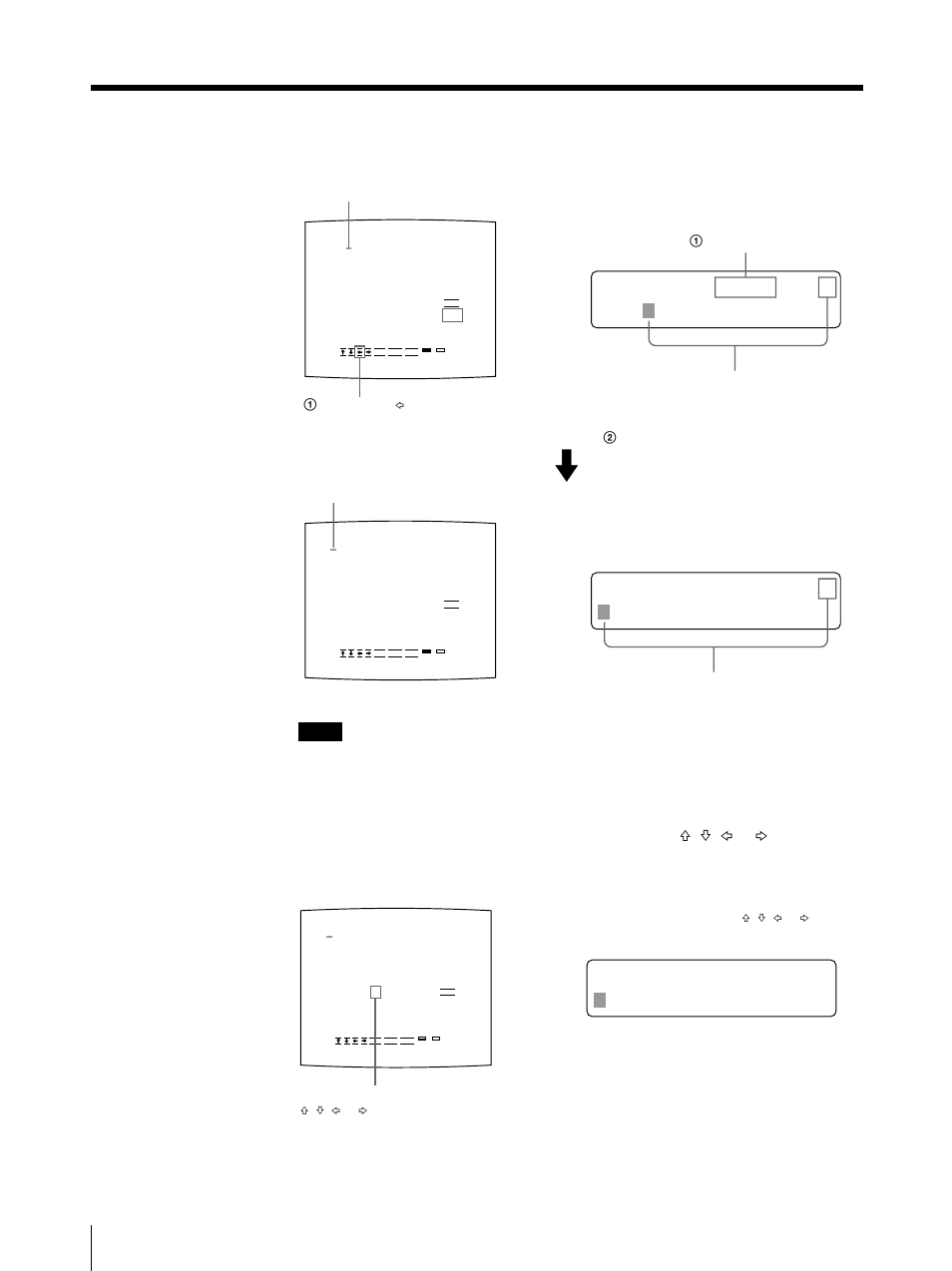 Making printouts with a caption (continued), C . of f < s > 1, Example: move the cursor to the left by two | Sony UP-50 User Manual | Page 58 / 428