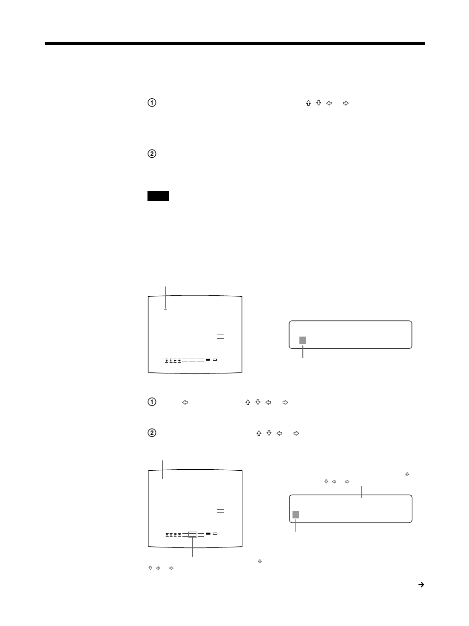 Sc . of f < de l > 1, Sc . of f < s > 2, Continue to the next page c | Sony UP-50 User Manual | Page 59 / 428